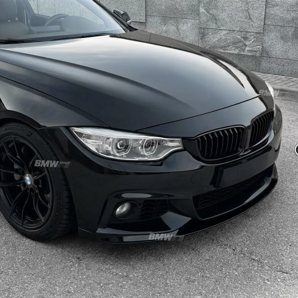 BMW F32 F33 F36, M-Performance etupuskurin lippa kiiltävän musta - Image 7